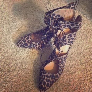 Leopard stilettos